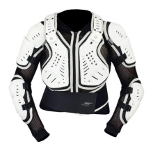 MCW Kids Children White Body Armour Motocross Jacket Chest Spine Protection (4)