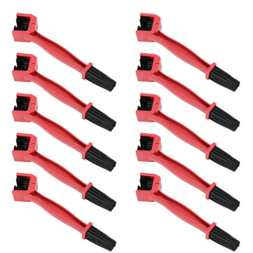 Red Motorcycle and Bicycle Chain Brushes Bicycle Cleaning Chain Brushes