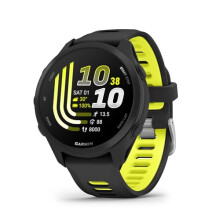Garmin Forerunner 170, 43mm GPS running smartwatch, lightweight, AMOLED, advanced training, insights & features,HRV status, safety & tracking