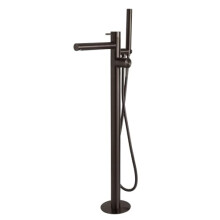 Milano Otto Freestanding Bath Shower Mixer Tap Hand Shower Handset Kit - Black Nickel