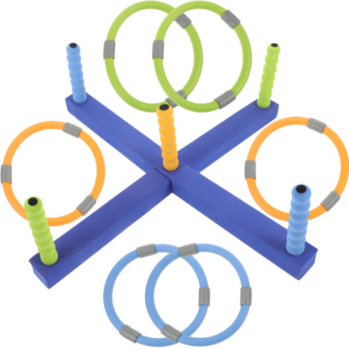 1Set Kinder Ring Werpspel Nbr Educatief Met Kleuren