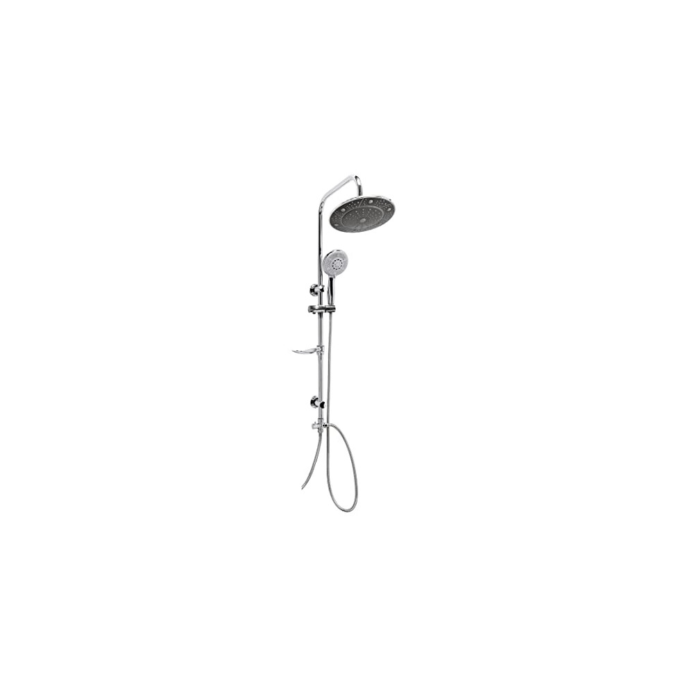 Exposed Bathroom Mixer Shower Rain Pole Valve Tap Multifunction Set 5907798764679