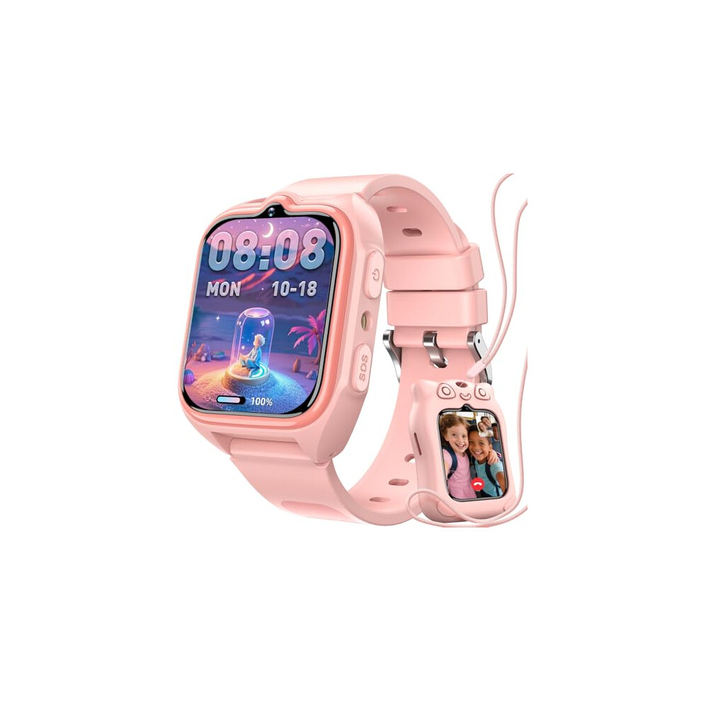 Blackview 4G Kids Smart Watch For Boys Girls With Gps Tracker, Led Torch, Sos, Video Phone Call, Voice Chat, Pedometer Sleep, Games, Camera, School