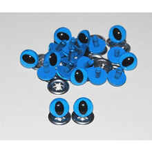 celloexpress Blue Cats Crystal Eyes with Metal Backs - 10.5mm - Safety Eyes for Soft Toys or Teddy Bears - Pack of 10 Pairs