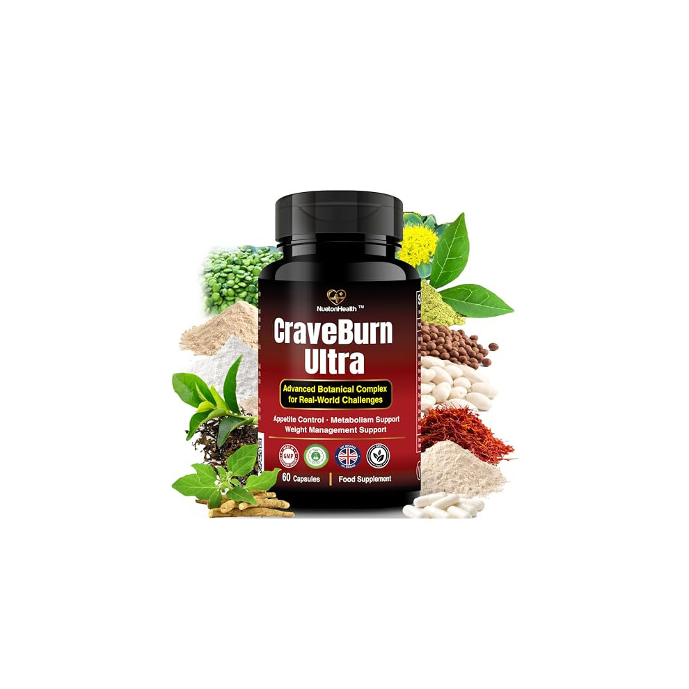Nuetonhealth Craveburn Ultra Â Advanced Appetite Suppressant For Women & Men Â Natural Craving Control, Metabolism Support & Weight Management Â