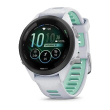 Garmin Forerunner 265S Running Smartwatch for Unisex, 42 mm Size, Whitestone/Neo Tropic (Renewed)