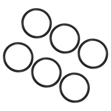 6St Zwarte Rubber Ring Vervanging Voor Zangkommen Antislip Decoratief