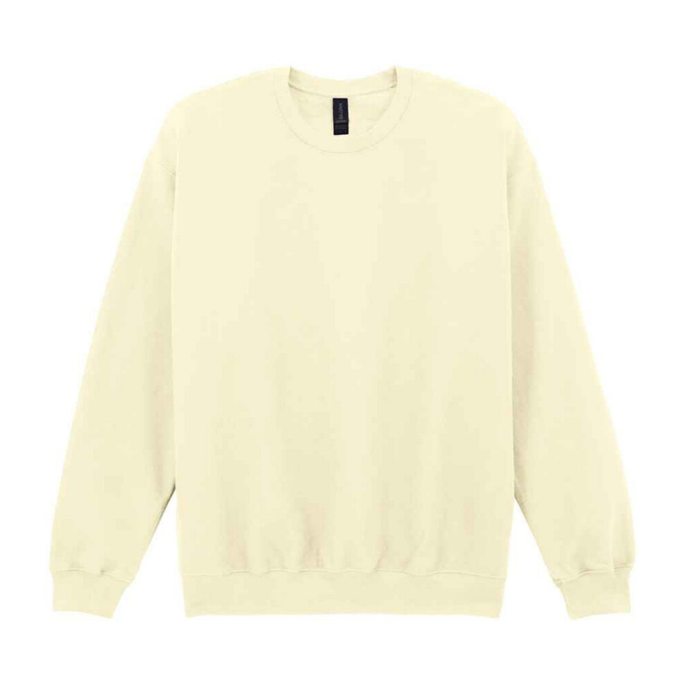 Gildan (M, Off White) Unisex Adult Softstyle Fleece Midweight Sweatshirt