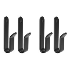 4 Supports Muraux Horizontaux pour Snowboard, Clips de Montage Mural, Présentoir de Rangement pour Planche de Ski