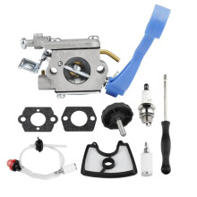SIMPERAC 125b Carburetor for Husqvarna 125B 125BX 125BVX Leaf Blower Engine Replace for Zama C1Q-W37 590460102 with 125B Air Filter Fuel Line Kit