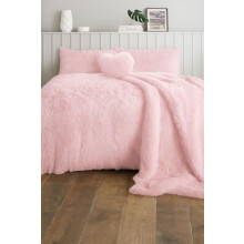 Luxurious Cuddles Long Pile Faux Fur Teddy Fleece Duvet Cover Set Ultra-Soft Warm Cosy Fluffy Snuggly Thermal Sherpa Fleece Quilt Cover Pillowcases