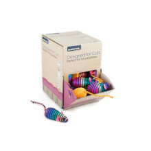 Ancol Designed For Cats Display Box Stripey Mice, 0.2 kg