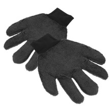 1 paar wasbare stofhandschoenen voor auto schoonmaken en stofzuigen