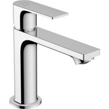 hansgrohe Rebris E - Bathroom tap with Metal pop-up Waste Set, Energy-Saving (CoolStart), Bathroom Sink tap with spout Height 109 mm, Basin Mixer tap