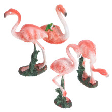 Pink Flamingo Sculptuur 4 Voor Decoratie Buiten