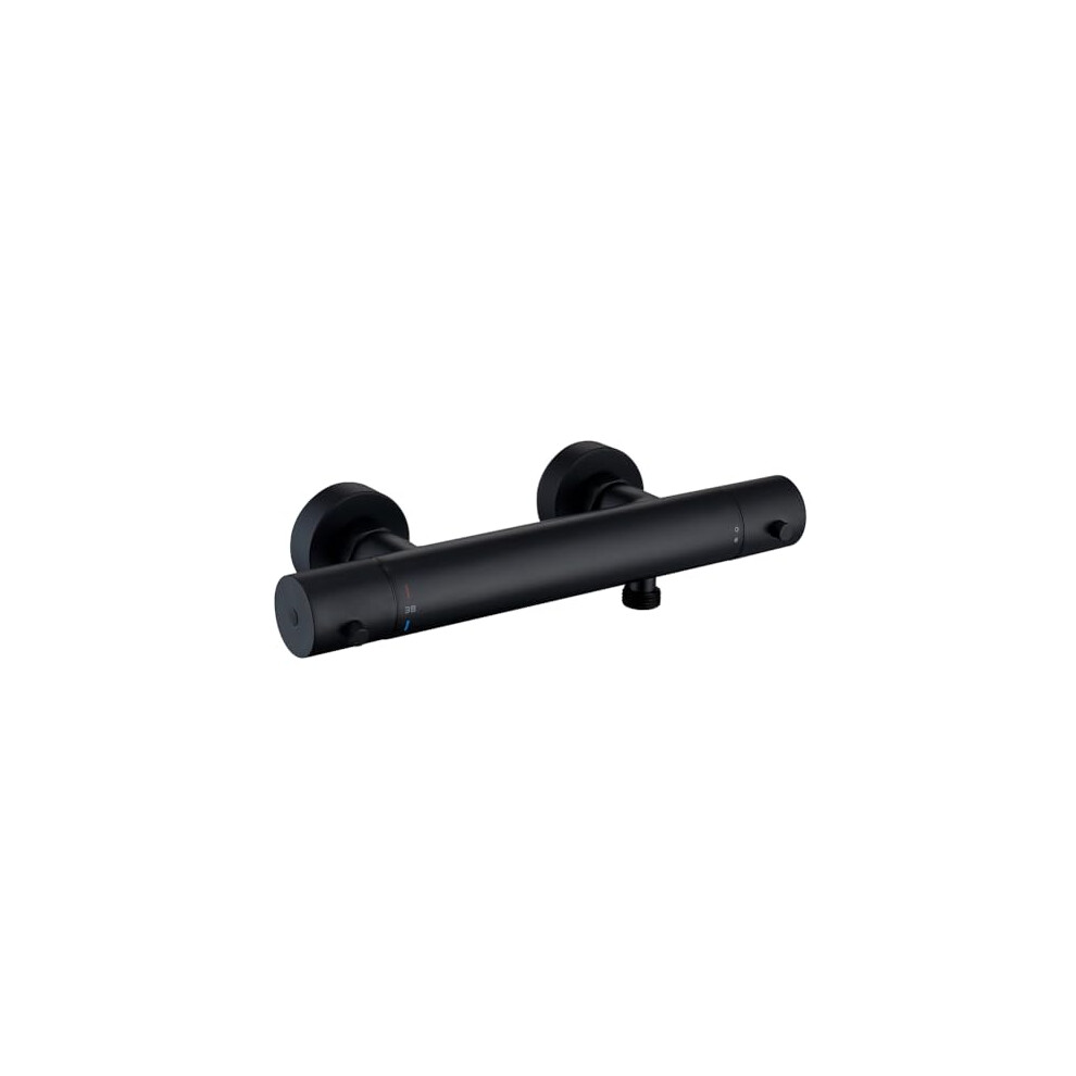 Gothern Thermostatic Shower Mixer Bar, Exposed Chrome Anti-Scalding Constant Temperature Thermostatic Mixer Bar - Shower Valve Only 749877654199