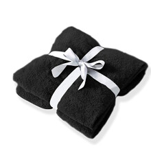 Artistic Fashionista Luxurious Quality TEDDY DESIGN FLEECE BLANKET THROW Super Soft And Warm (Black, 43 x 43 CM Cushion Cover Only)