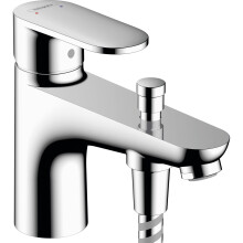 Hansgrohe Vernis Blend Monotrou Bathroom Bath Shower Mixer Tap With Diverter Chrome Curved Modern Ceramic Cartridge