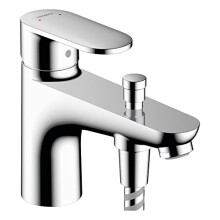 Hansgrohe Vernis Blend Monotrou Bathroom Bath Shower Mixer Tap With Diverter Chrome Ceramic Cartridge Variable Flow Curved Modern