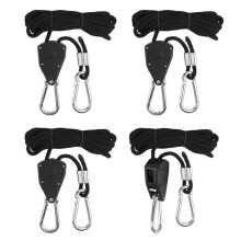 4 Stuks 1/8 Inch Verstelbare Zware Touwhanger - Versterkte Metalen Interne Tandwielen Ratels Vijand Groeiende Verlichtingsarmaturen