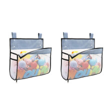 2X Greater Capacity Bath Toy Organizer, Extra Large Opening Bathroom Toy Holder, Bottom Zipper Bathtub Toy Storage Bag