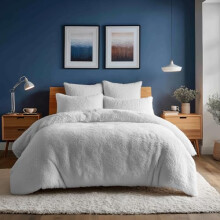 Home Sweet Home UK Hotel Quality Teddy Bear Fleece Cozy Soft Touch Warm Duvet Quilt Cover And Pillow Cases Set Sizes