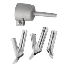 4pcs/Set 8mm Round & Triangular Speed Welding Nozzle Tacking Nozzle for Hot Air Torch Welding Plastic Rods