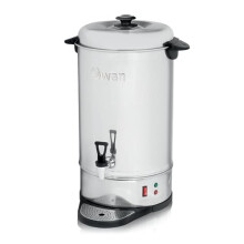 Swan 20L Tea Urn, Stainless Steel, Concealed Heating Element, Keep Hot Function, Drip-Free Tap, Ideal for Events and Catering, Stainless Steel, SWU20L