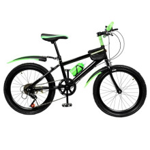 GDSKR 20 Inch Kids Mountain Bike, MTB Mountain Bike, 7-Speed City Bike, High Carbon Steel Bicycle, with Fenders, Water Bottle & Storage Bag, for