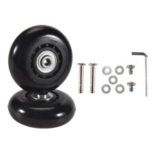 2 Set of Luggage Suitcase Replacement Wheels Axles Deluxe Repair Tool OD 68mm