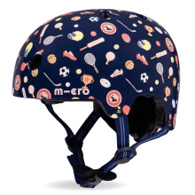 Micro Scooters | Bike/Scooter Printed Deluxe Children's Helmet | Cycling Accessories | Adjustable Headwear | Boys & Girls | 55-58cm | Sport Print