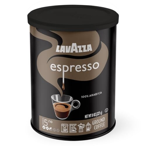 Lavazza Lavazza Caffe Espresso Ground Coffee Blend, Medium Roast, 8-Ounce Can