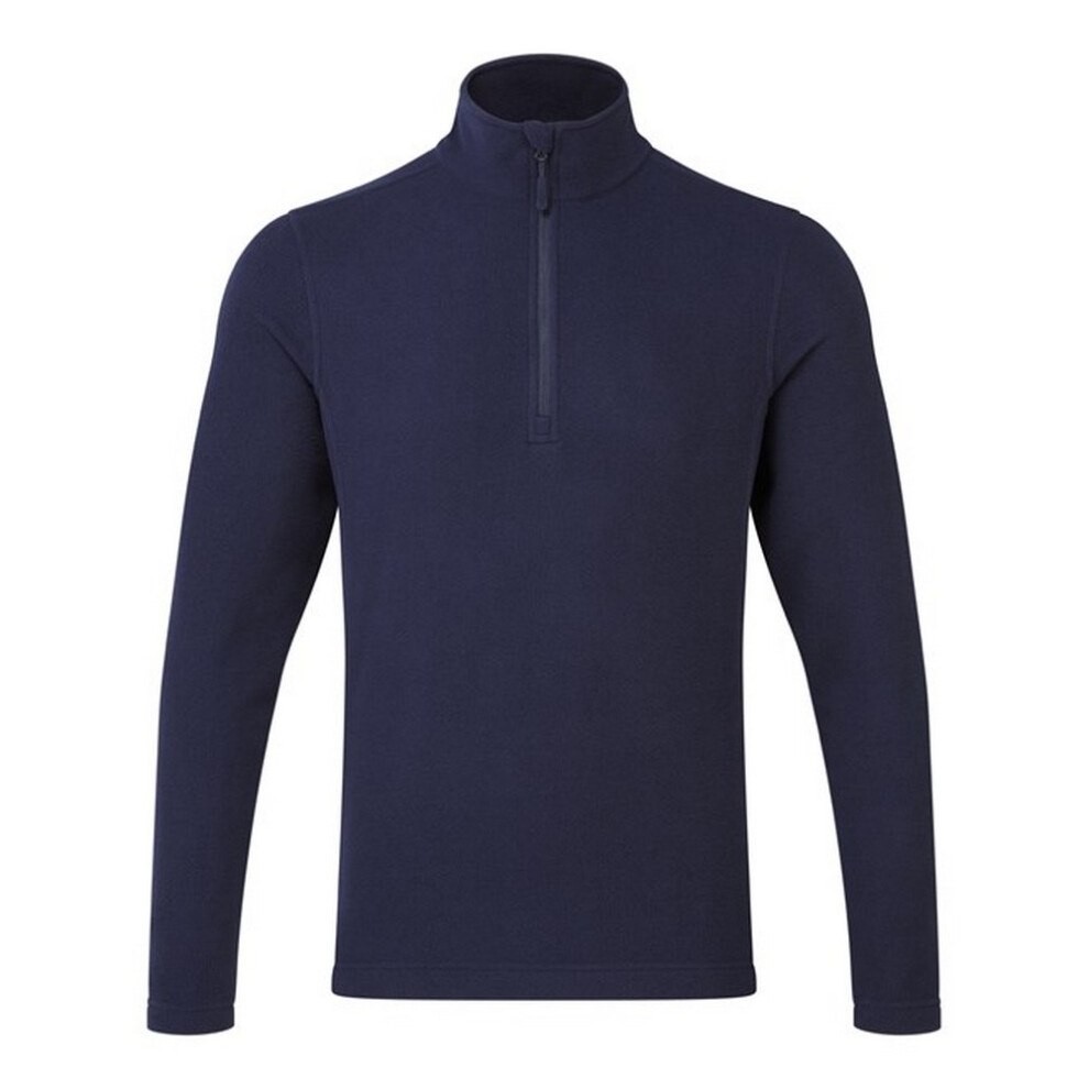 Premier (Xs, Navy) Unisex Adult Recyclight Quarter Zip Fleece Top