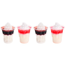 4Pièces Glace Décoratif Coloré Réaliste Pour Fêtes Et Vitrines