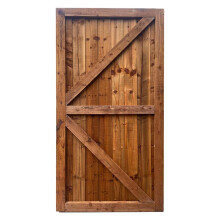 Beds Planet Garden Gate, Pedestrian Wooden Gate Pressure Treated, Wooden Feather Edge Garden Door 6ft Height 2 Feet Width 2 inches Depth