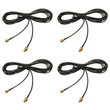 4pcs 3Meter Fi Extension Cable RP SMA Antenna Connectors - RP SMA Female WiFi Router