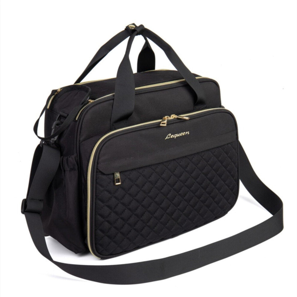 Lequeen Baby Changing Bag, Crossbody Nappy Bag, Diaper Satchel For Mums And Dads