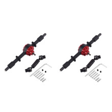 2X Ponte de Metal Do Eixo Traseiro com Eixo de Transmissão para WPL D12 B14 B24 B16 B36 C14 C24 C34 C44 RC AcessóRios de PeçAs de Atualização de