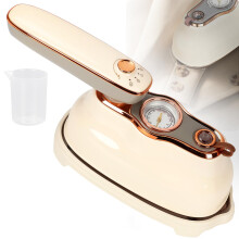 Upgrade Rotary Travel Steamer Iron for Clothes, 2 in 1 Pointer Temp Display Portable Garment Steam Generator, 1200W, Large Tank 200ml, 20S Heat-Up
