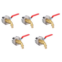 5 Set 2 Inch Drum Faucet Brass  Faucet with EPDM Gasket for 55 Gallon Drum