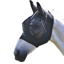(Cob, Jet Black) Shires Stretch Horse Fly Mask