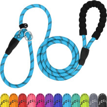 TagME Slip Lead for Dogs,1.8m Reflective Dog Lead with Soft Padded Handle, Slip-