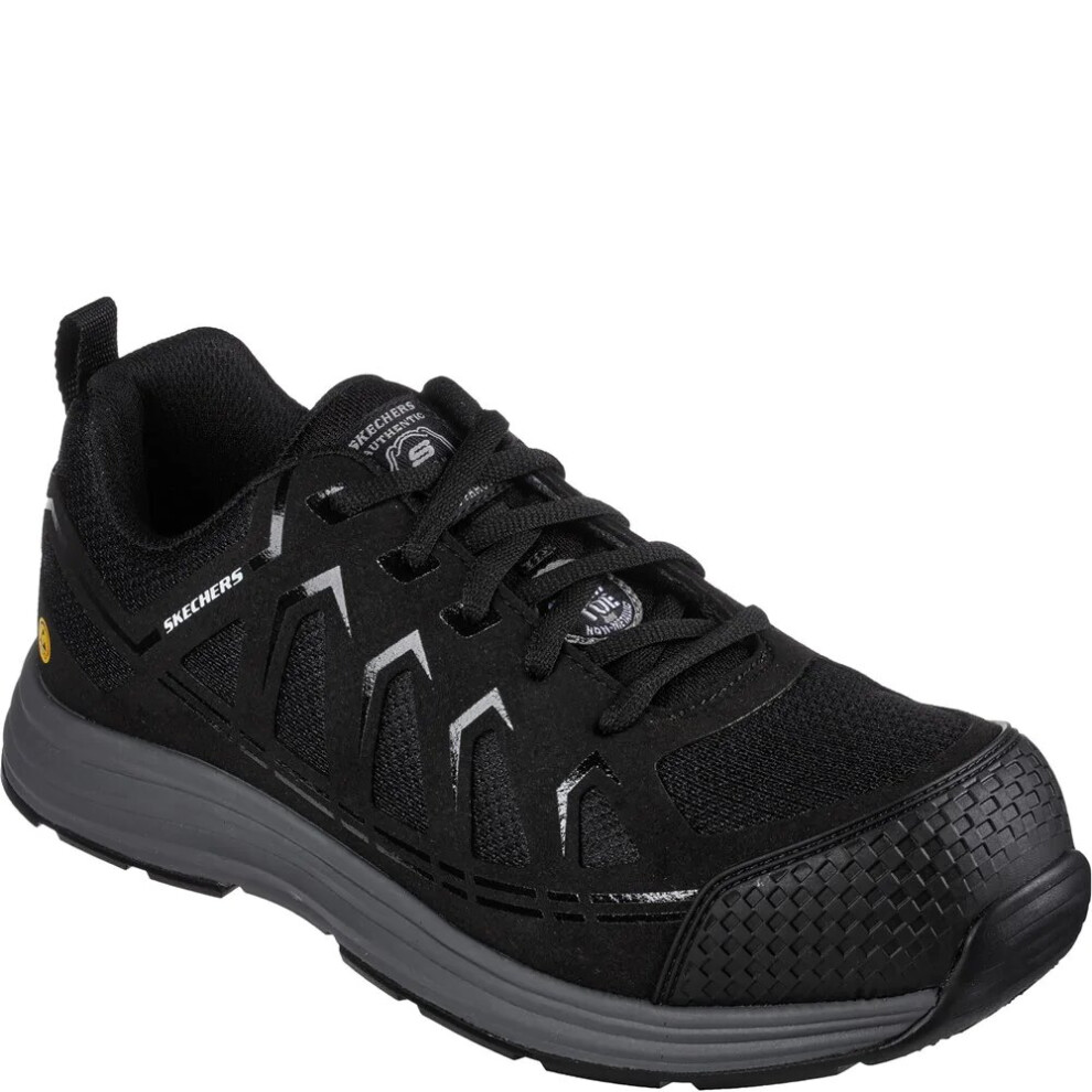 Skechers (11 Uk, Black) Mens Malad Ii Safety Trainers