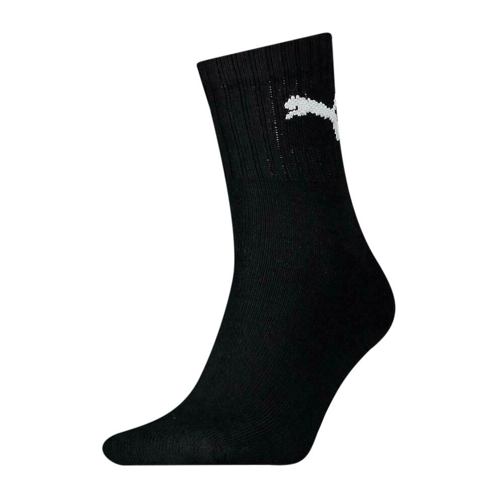 Puma (9 Uk-11 Uk, Black) Unisex Adult Lightweight Crew Socks (Pack Of 3)