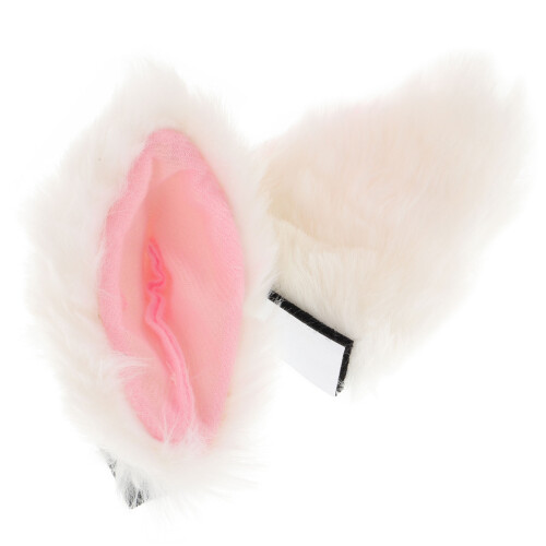 1Paar Witte Kattenoren Helmdecor Motorfiets Helm Accessoires