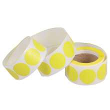 500St Gele Ronde Label Stickers Zelfklevend Voor Cadeau Decoratie