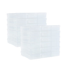 Naivees 12 Pack Photo Case 5" x 7" Photo Storage Boxes Inner Photo Organizer Boxes Clear Plastic Picture Boxes Transparent Craft Keeper Photo