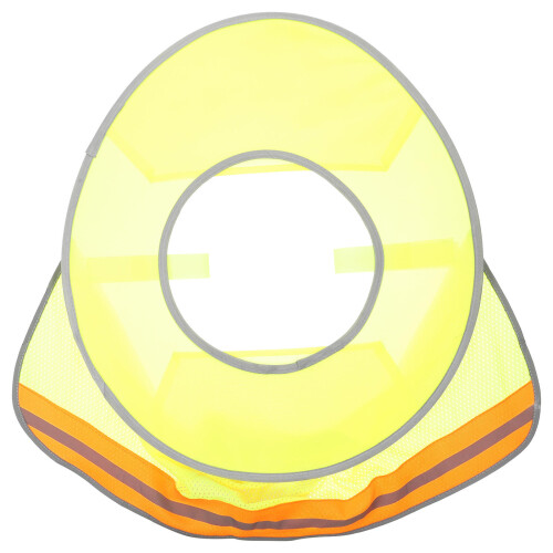 Gele Helm Zonnescherm Reflecterende Ademend Mesh Veiligheid