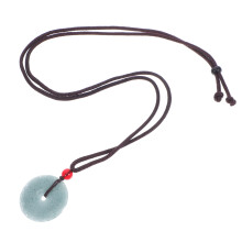 Groene Jade Hanger Ketting Vrouwen Retro Chinees Gelukssieraad