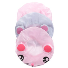 3St Elastische Kinder Shower Hat Peva Waterdicht Assorti Kleuren